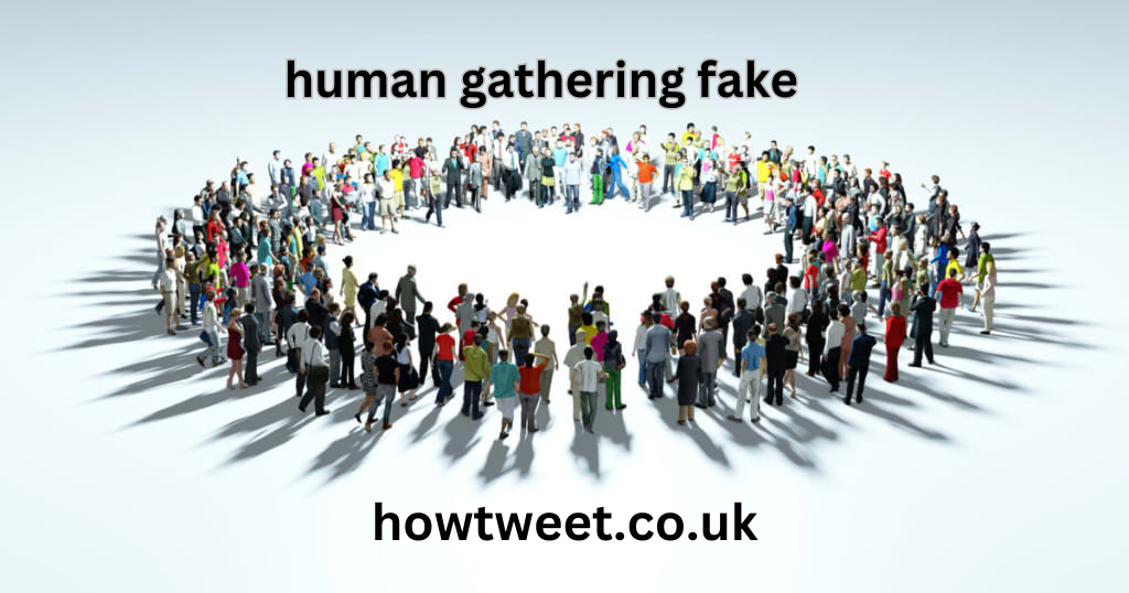 human gathering fake